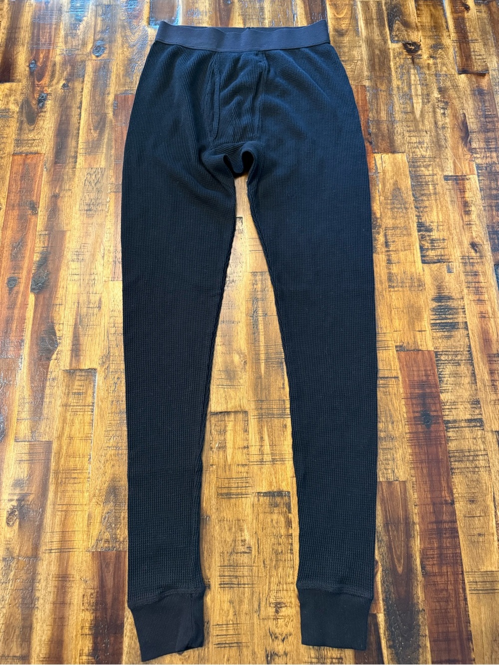 Men's Goodfellow Black Thermal Undergarments Small NWOT 60% cotton pants legging